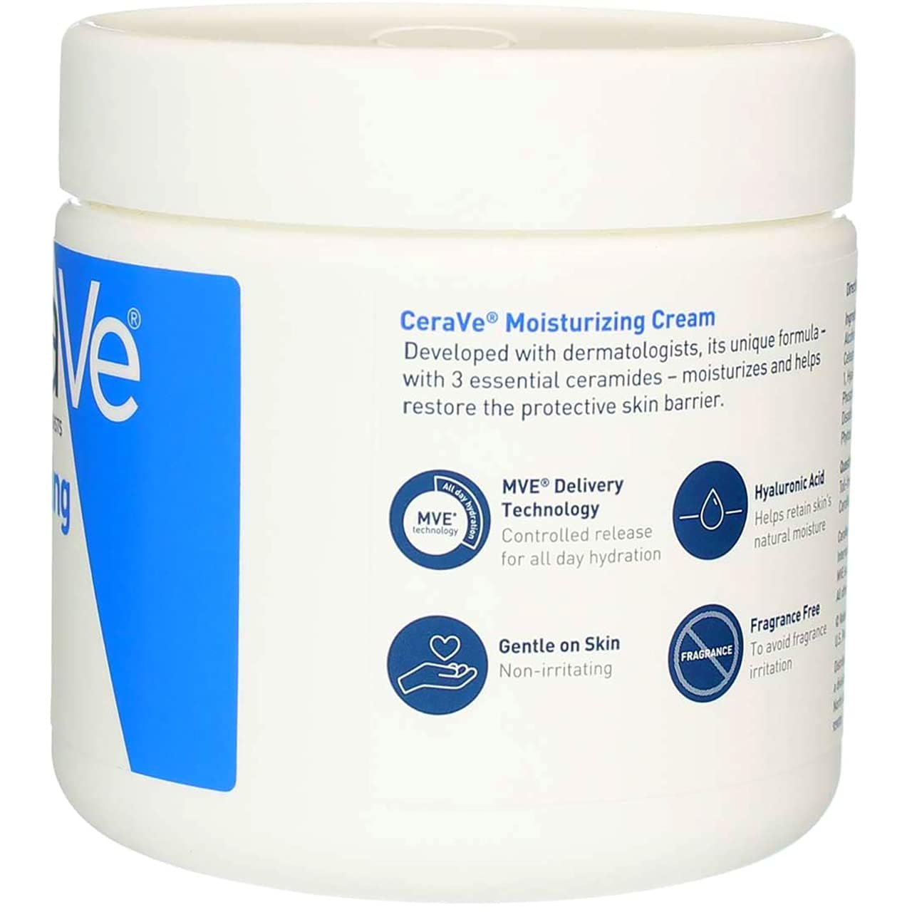 CeraVe Moisturizing Cream - 16 Ounces each (Value Pack of 4) - Image 3
