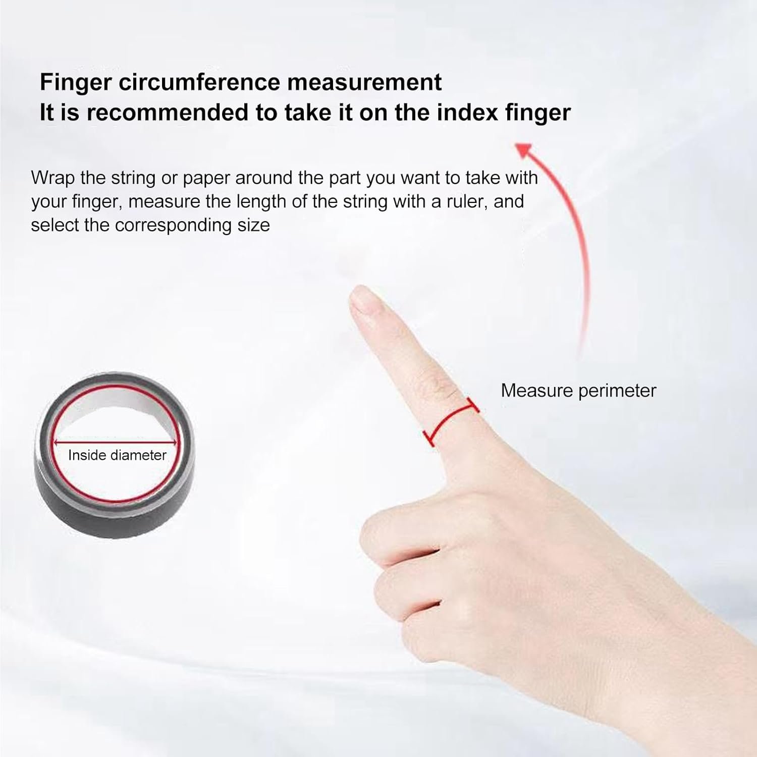 Smart Ring, Waterproof Ceramic Ring, Universal Wearable BT Connection Health for Mobile Phone, Sports Ring with Heart Rate Monitor, Sleep Monitor, Temperature, Oxygen (Black No. - Image 7