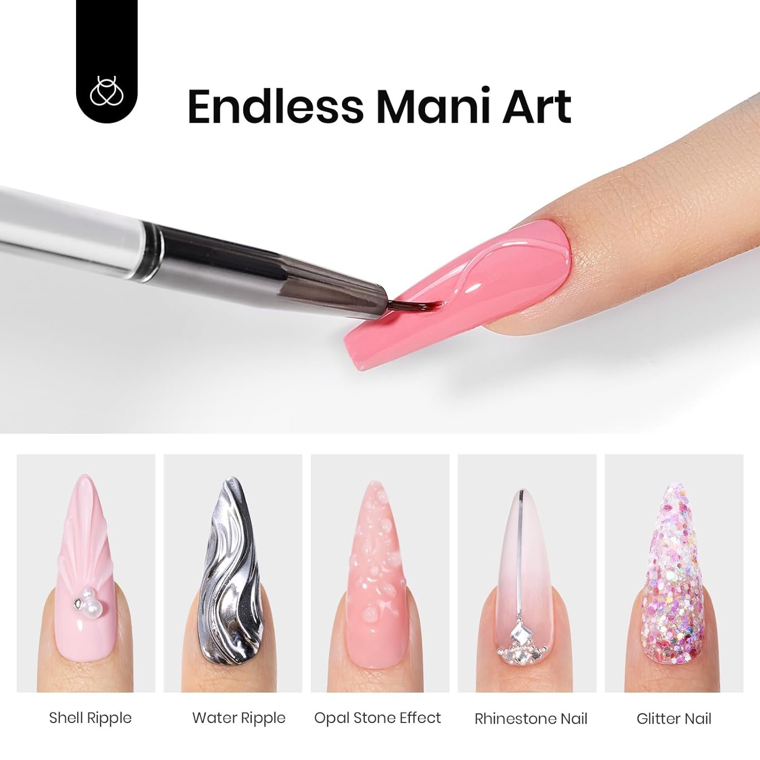 Beetles Builder Gel for Nails-10 in 1 30g *3 Colors Builder Gel Nail Kit Nail Extension Clear Nude Pink Hard Gel Sculpted Gel with Base Top Coat Nail Forms Nail Pen Nail Art Manicure Salon DIY Gift - Image 6