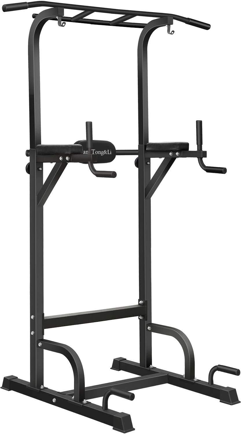 BangTong&Li Power Tower, Pull Up Bar Dip Station/Stand for Home Gym Strength Training Workout Equipment - Image 2