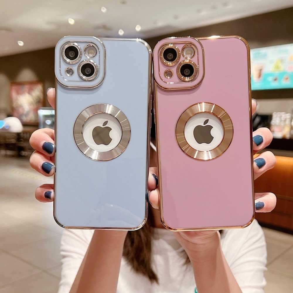 Luxury Soft Electroplated Phone Case for iPhone 11 12 13 14 Pro Max XS X XR 7 8 Plus Mini Hollow Out Silicone Cases Cover,Pink,for iPhone Xs - Image 8