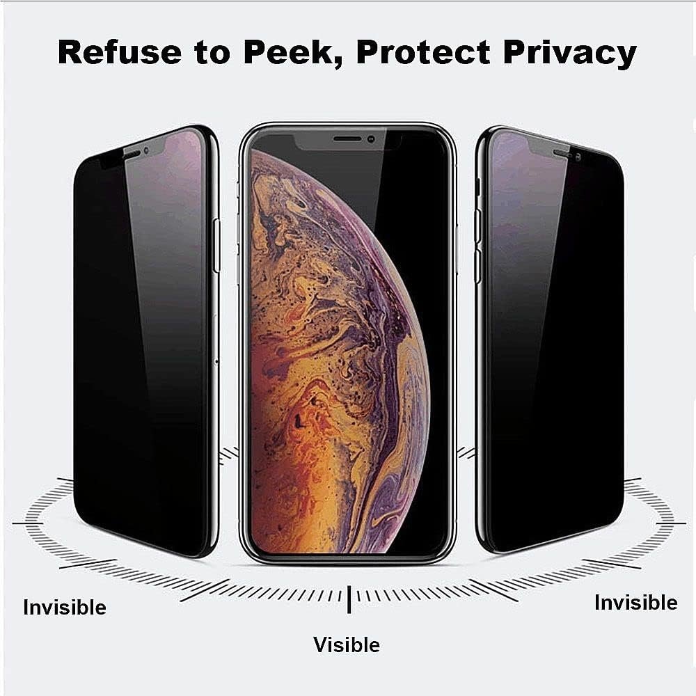 2 Pack, Privacy Screen Protector Compatible with iPhone 11 / XR - Image 4