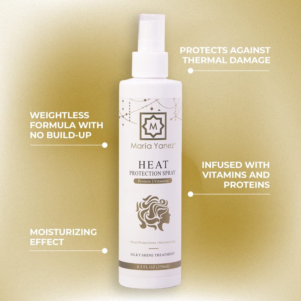 Hair Heat Protector, Protects Hair Against Breakage, Lightweight Formula, Practical Spray Use Before Styling. 8.5 Fl Oz - Image 7