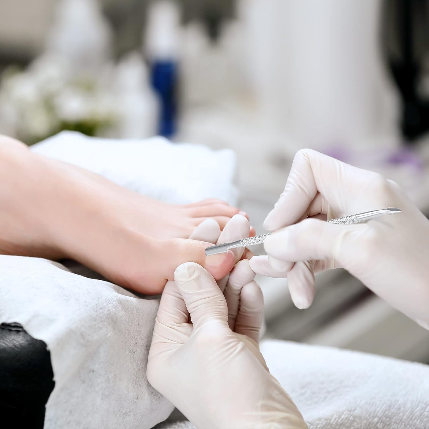 6-Pack Ingrown Toenail File and Lifters, Professional Surgical Stainless Steel Ingrown Toenail Removal Tool Kit, Manicure Treatment Pedicure Tools for Feet Under Nail Cleaner Correction Polish Pain - Image 7