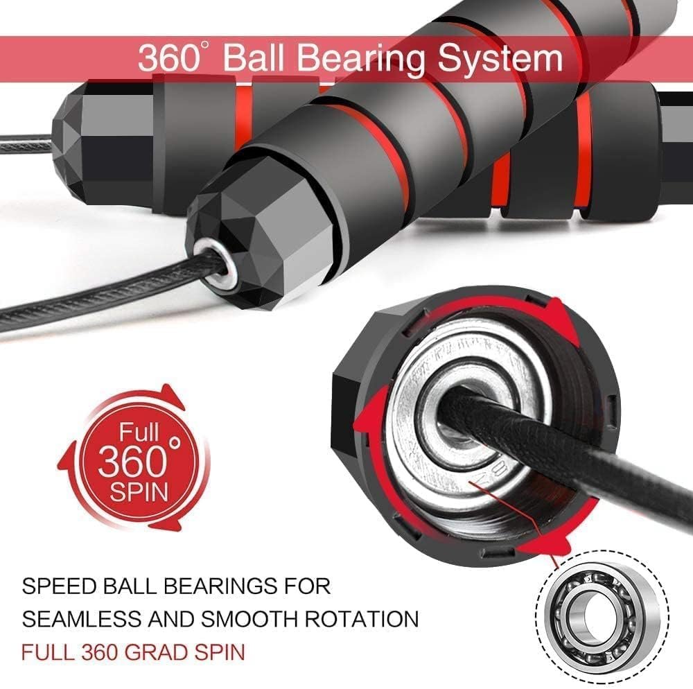 Jump Rope Skipping Rope for Rope Skipping, Speed Jump Rope for Exercise Jump Rope for Fitness for Kids and Adults - Image 3