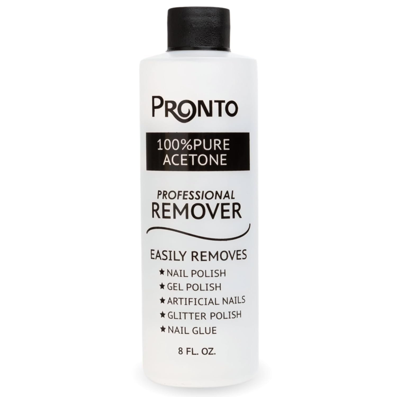 Pronto 100% Pure Acetone - Quick, Professional Nail Polish Remover - For Natural, Gel, Acrylic, Sculptured Nails (8 FL. OZ.) - Image 2