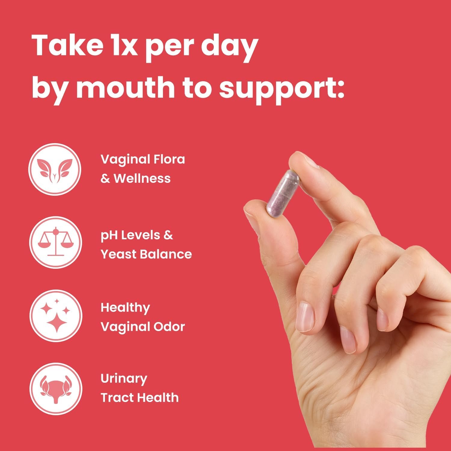 Vaginal Probiotics for Women pH Balance | 50 Billion CFU Womens Probiotic + Cranberry Pills for Vaginal Health, Healthy Odor, Yeast, Urinary Tract | Vegan Women's Probiotics and Prebiotics Supplement - Image 3