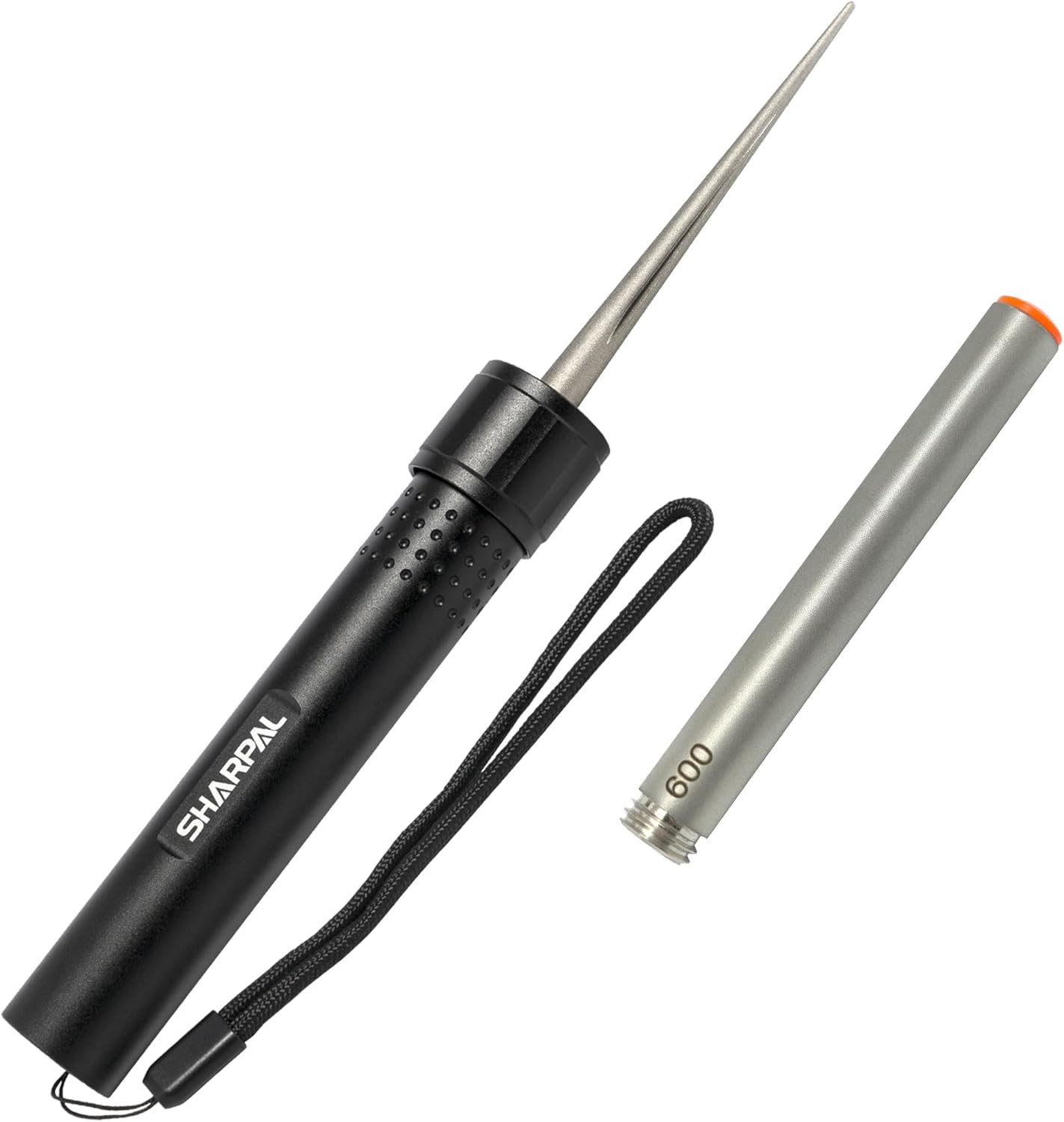SHARPAL 178N 3-In-1 Blade Sharpener | 4-Inch 600 Grit Diamond Sharpening Rod | Sharpen All Knife and Tool with Straight Edge, Serration & Hooks | Pocket Knife Sharpener | Durable Aluminum Handle - Image 2