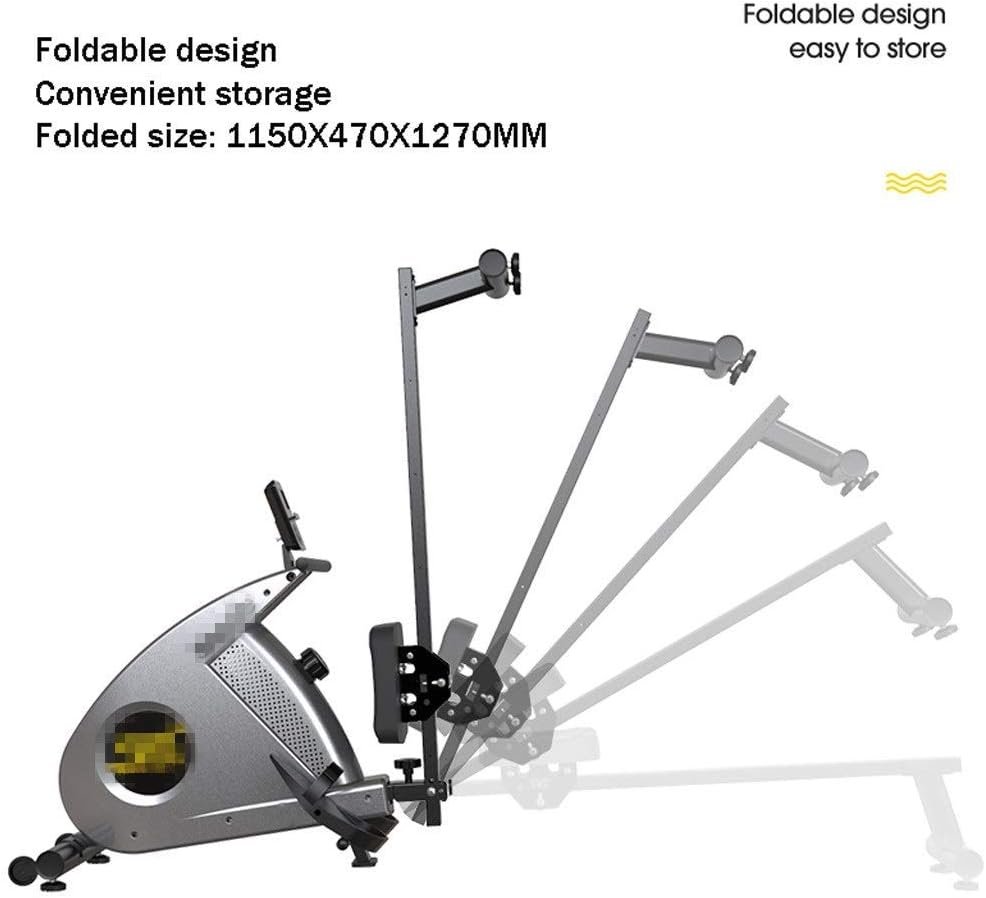 Rowing Machine Exercise Equipment Row Machines for Home Silent Folding Magnetic Rowing Machine Tension Resistance Exercise for Whole Body - Image 4