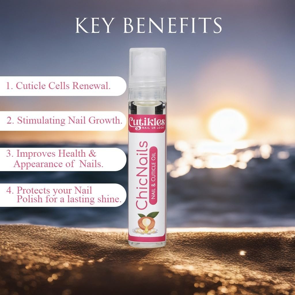 Nail & Cuticle Oil with goodness of Almond & Jojoba Oil. Nourishing Care for Longer and Stronger Nails - 0.33 FL. OZ - Image 7