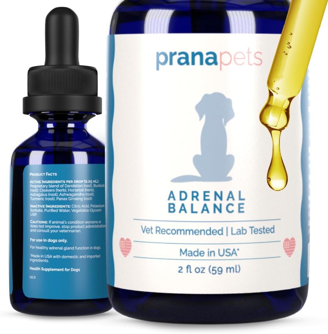 PranaPets Adrenal Balance for Dogs with Cushing’s | Naturally Relieves Symptoms of Cushing's in Dogs | Herbal Formula for Dogs with Cushing’s - Image 2