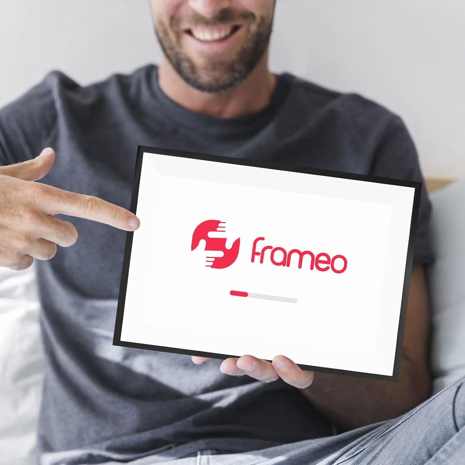 Frameo Digital Picture Frame, Frameo Digital Frame WiFi, 10.1 Inches 1280x800 HD Photo Frame, 32GB Memory, Slideshow, Sharing Pictures Videos via Free App, Gift for Mom or Family - Image 8