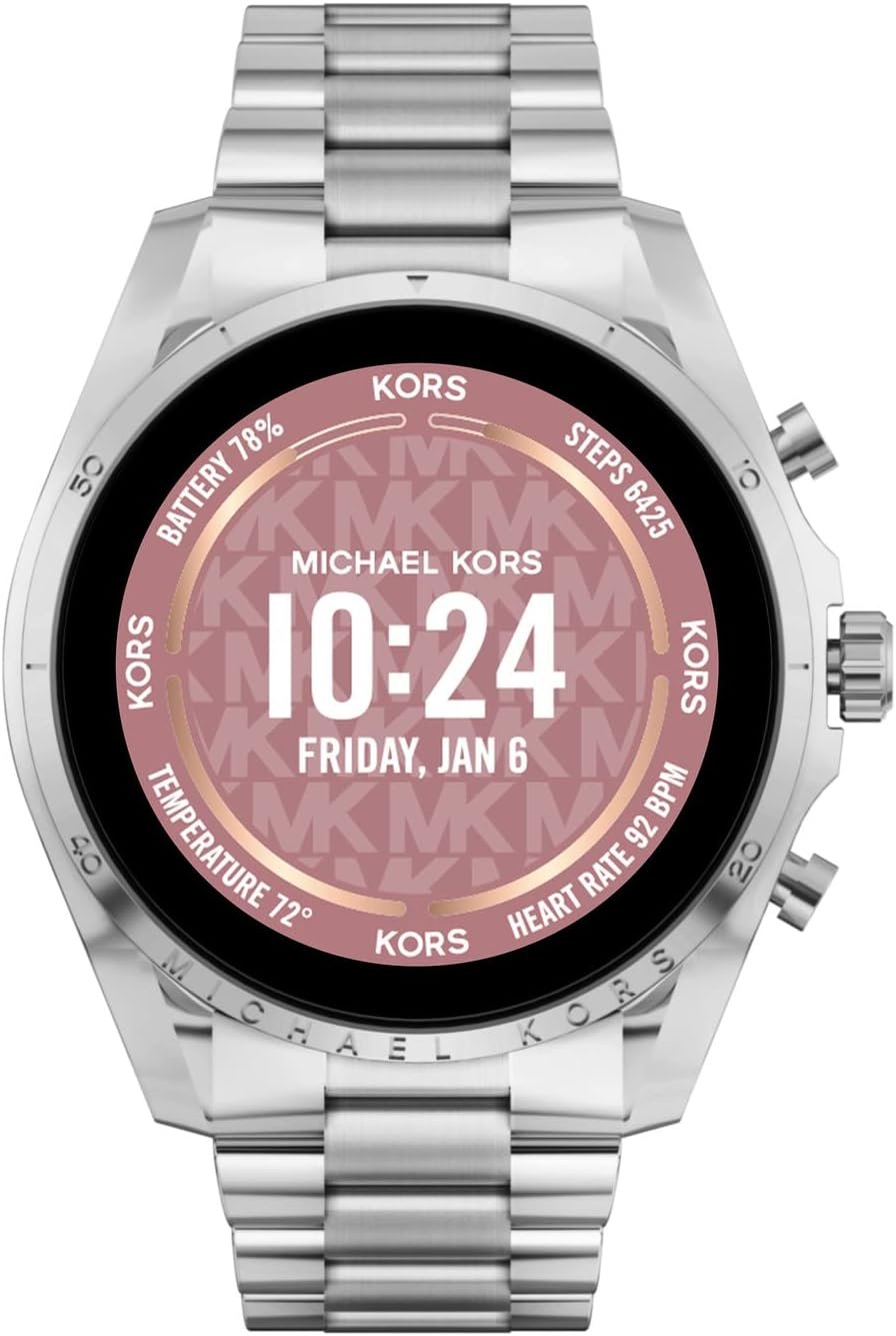Michael Kors Men's or Women's Gen 6 44mm Touchscreen Smart Watch with Alexa Built-In, Fitness Tracker, Sleep Tracker, GPS, Music Control, Smartphone Notifications (Model: MKT5139V) - Image 2