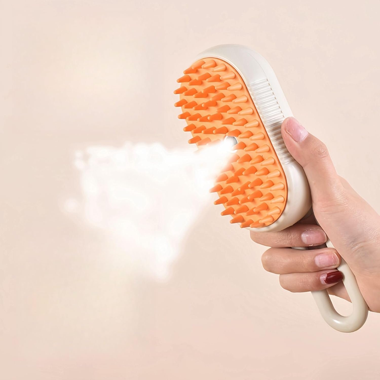 Pet Hair Removal Steam Brush with Enhanced Spray - Long Comb Steamy Brush for Shedding - Cloud Care Water Brush for Long & Short Hair - Ideal for Indoor Cats & Dogs - Image 2