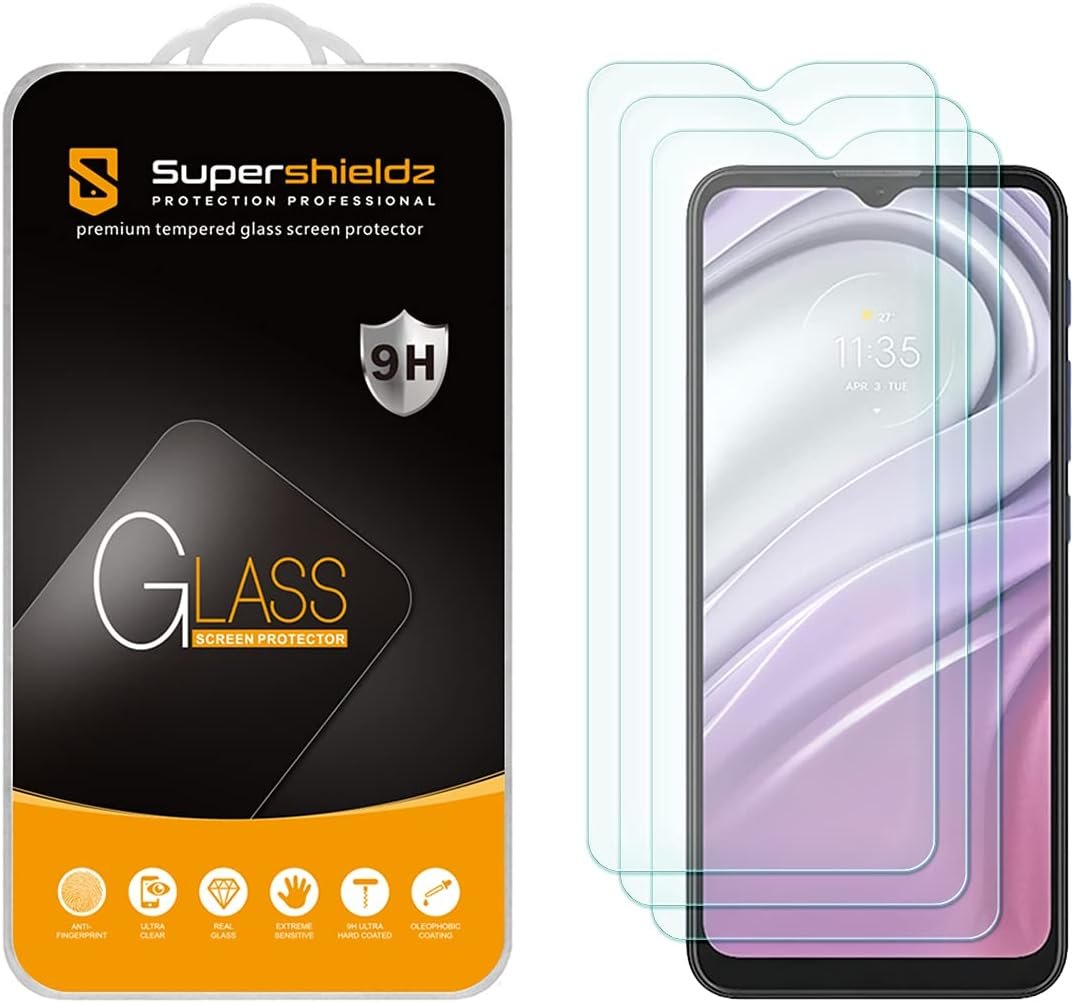 Supershieldz (3 Pack) Designed for Motorola Moto G Pure Tempered Glass Screen Protector, Anti Scratch, Bubble Free - Image 2