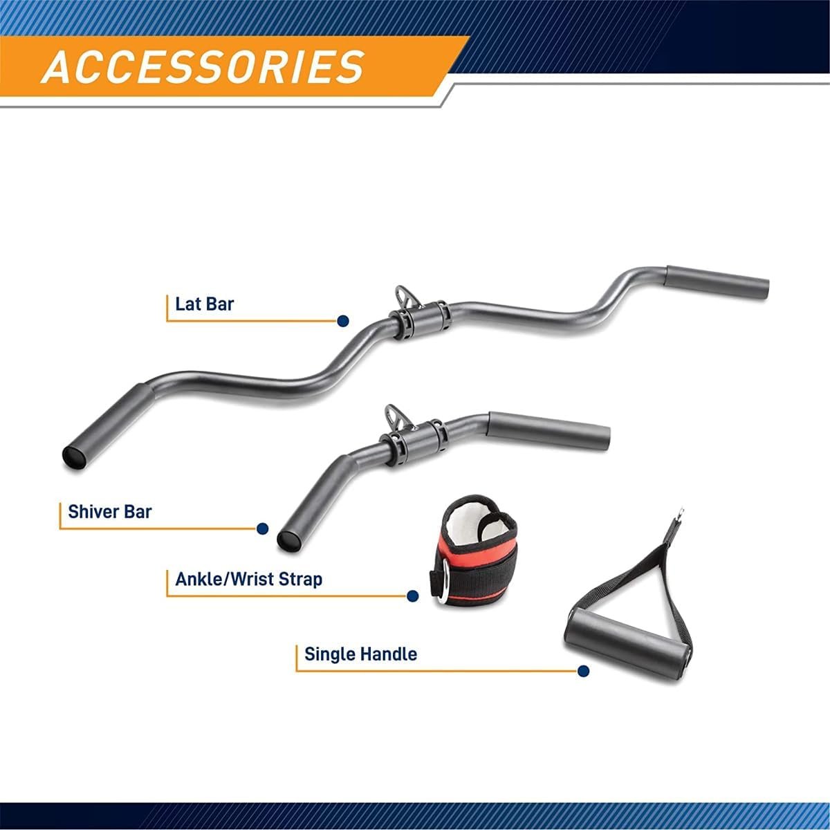 Marcy Multifunctional Workout Station 150lbs to 200lbs Stack Home Gym for Weightlifting and Bodybuilding - Image 5