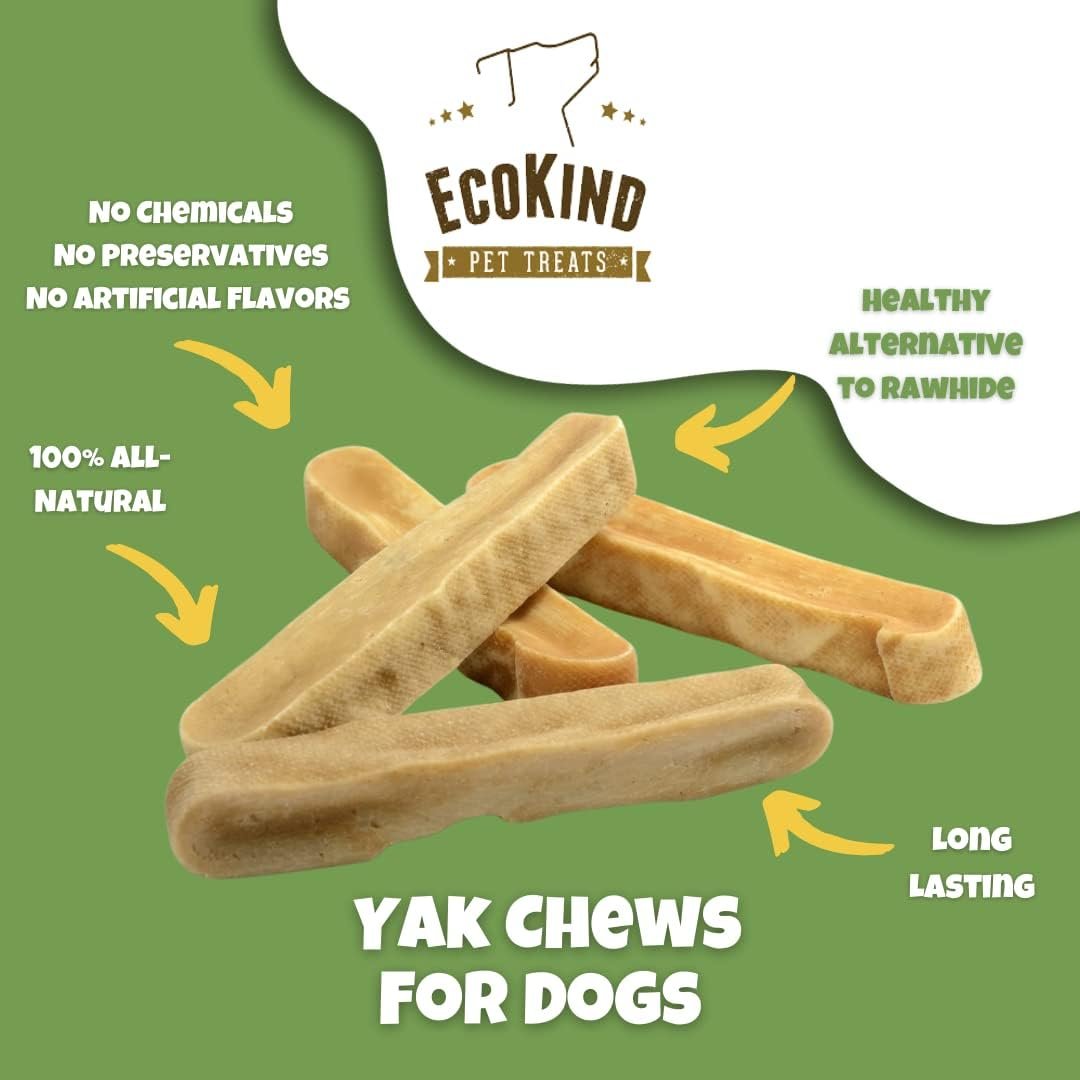 EcoKind Premium Gold Yak Cheese Himalayan Dog Chews, Dog Treats Large Breed, All Natural, High Protein Dog Chew, Cheese, Large - 12+ Chews (3 lbs) - Image 3