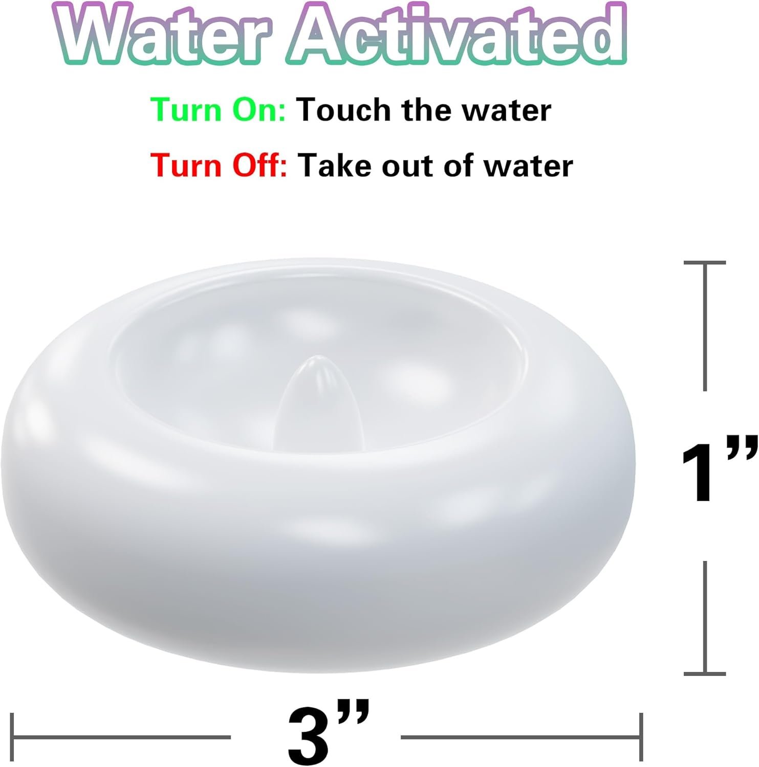 Aignis Flameless LED Floating Candles, 3 Inch White Battery Operated Candles Tealights 24 Pack for Pool/Bathtub/Hot Bath/Wedding Centerpiece Decor - Image 7