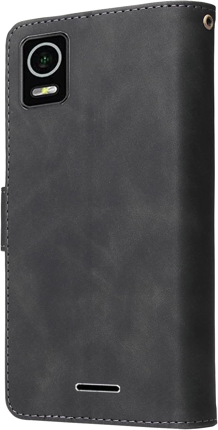 Asuwish Compatible with AT&T Calypso 3 U328AA Wallet Case Tempered Glass Screen Protector and Leather Flip Cover Card Holder Stand Cell Accessories Purse Phone Cases for ATT Calypso3 Women Men Black - Image 7