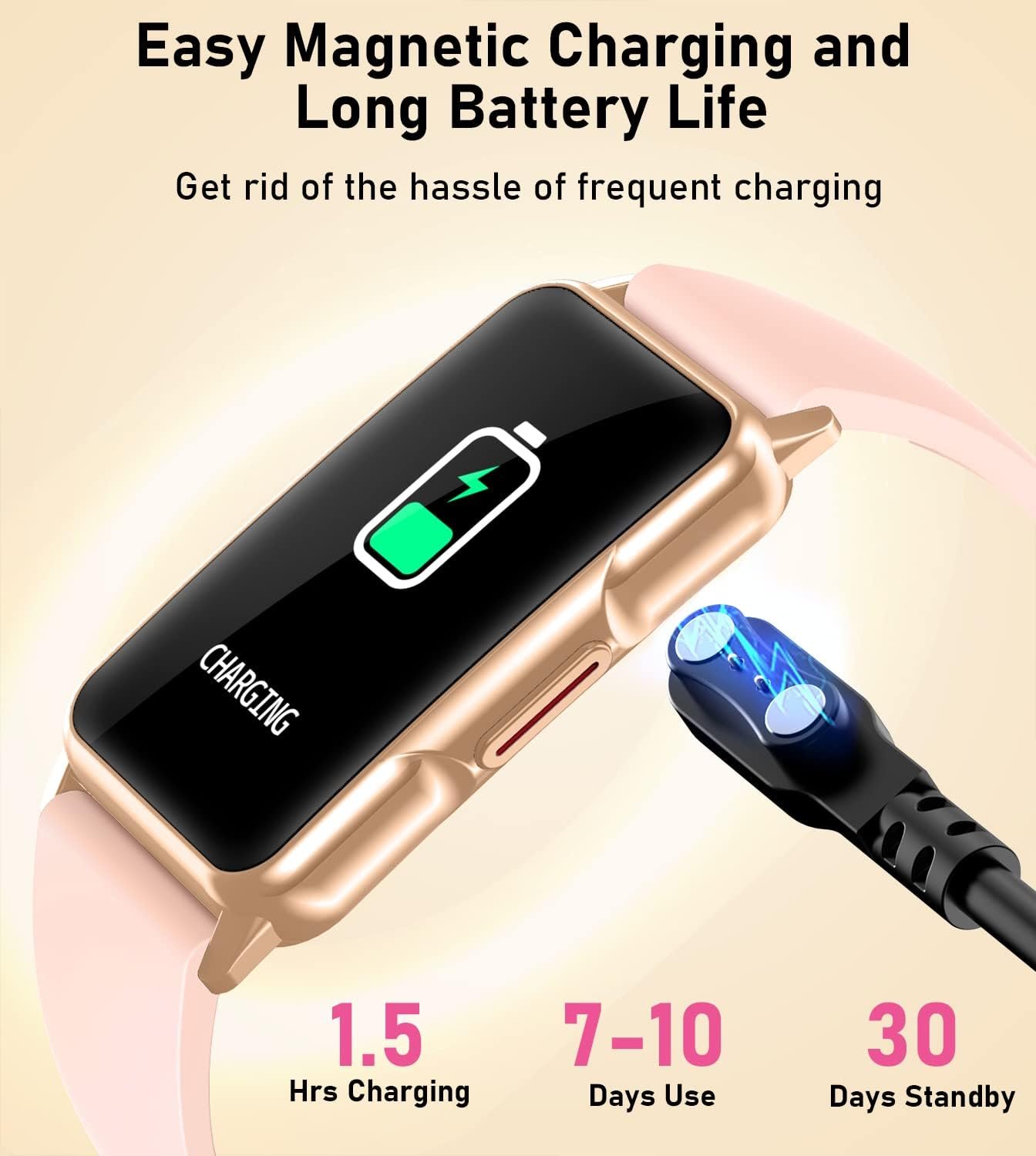 Smart Watch Health Fitness Tracker with 24/7 Heart Rate, Blood Oxygen Blood Pressure Sleep Monitor, 115 Sports Modes, Step Calorie Counter Pedometer IP68 Waterproof for Android and iPhone Women Men - Image 4