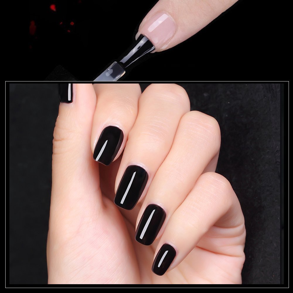 Vishine Top Coat- 15ML No Wipe Top Coat Gel Nail Polish High Gloss Shine Finish Long Lasting Home DIY Professional Manicure - Image 3