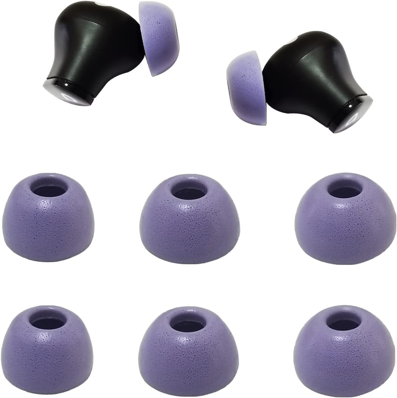 Foam Ear Tips for Beats Studio Buds Tips for Beats Earbuds Replacement for Beats Tips Fit in Charging Case Earbuds Cover Purple - Image 2
