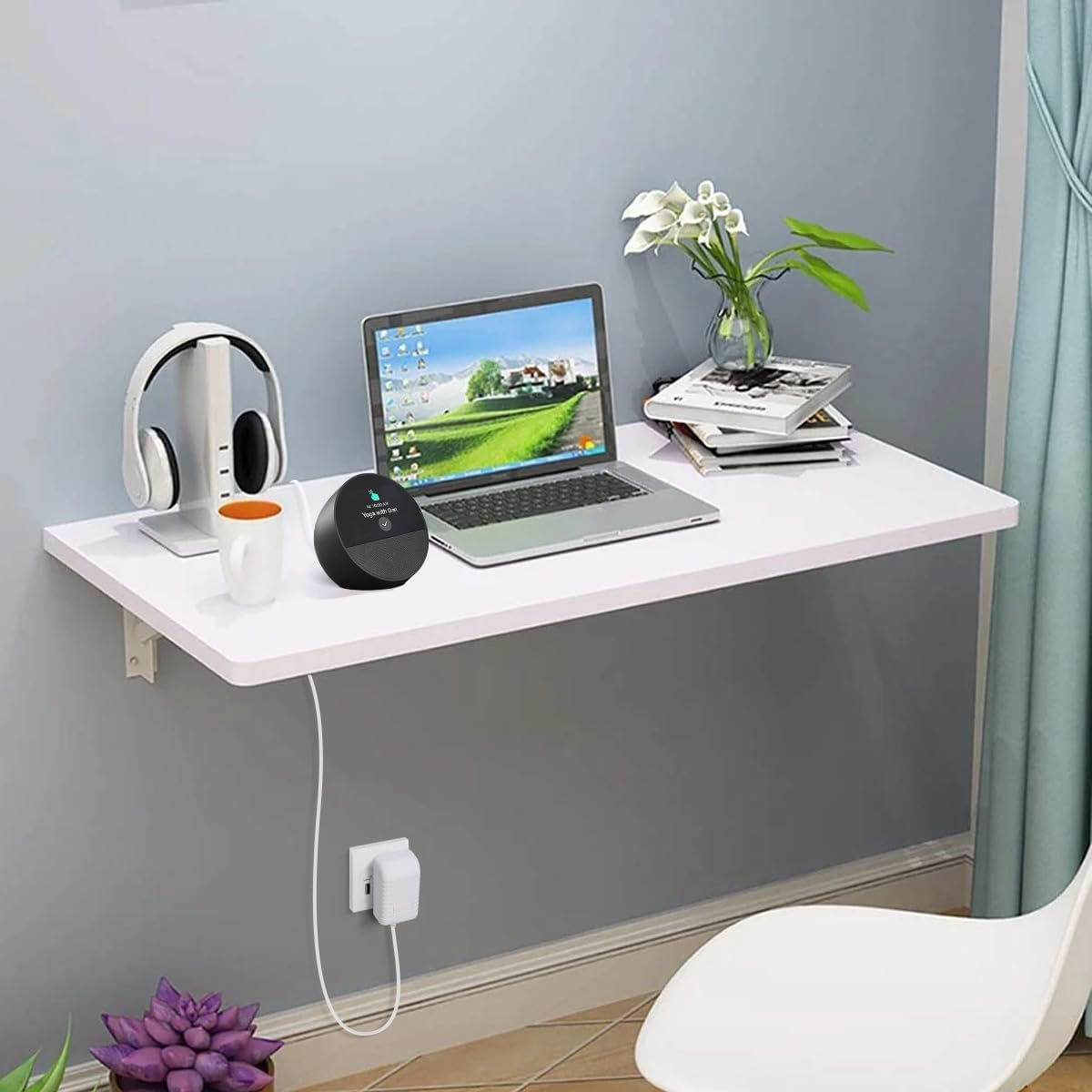 15W Power Cord Adapter for Echo Spot Smart Clock & Pop Smart Speaker - White Wall Charger Plug Long Cable, 5ft - Image 6