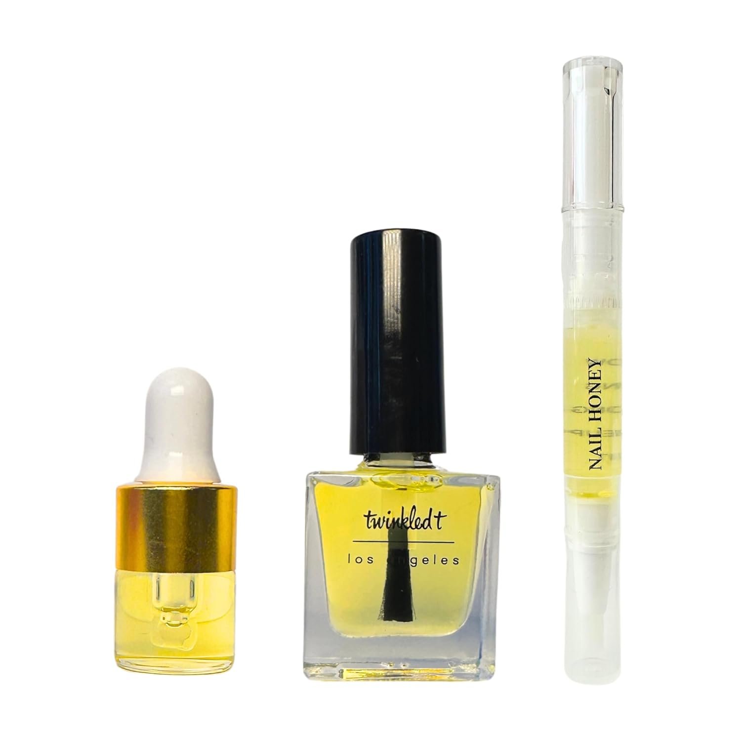 Twinkled T Nail Honey - Organic Nail Strengthening Treatment for Growth, Strength, & Moisture Nail Care Blend Cuticle Oil (Trio (Pen, Bottle, & Dropper)) - Image 2