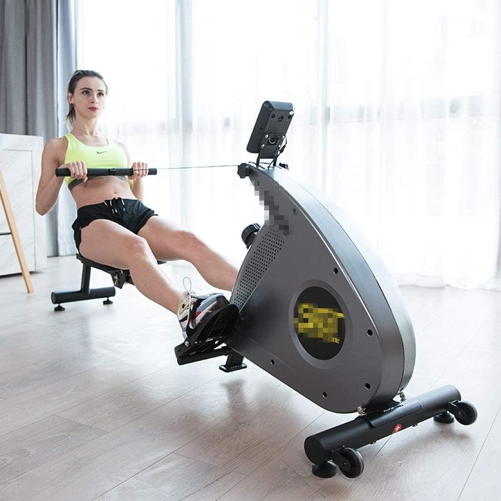 Rowing Machine Exercise Equipment Row Machines for Home Silent Folding Magnetic Rowing Machine Tension Resistance Exercise for Whole Body - Image 2