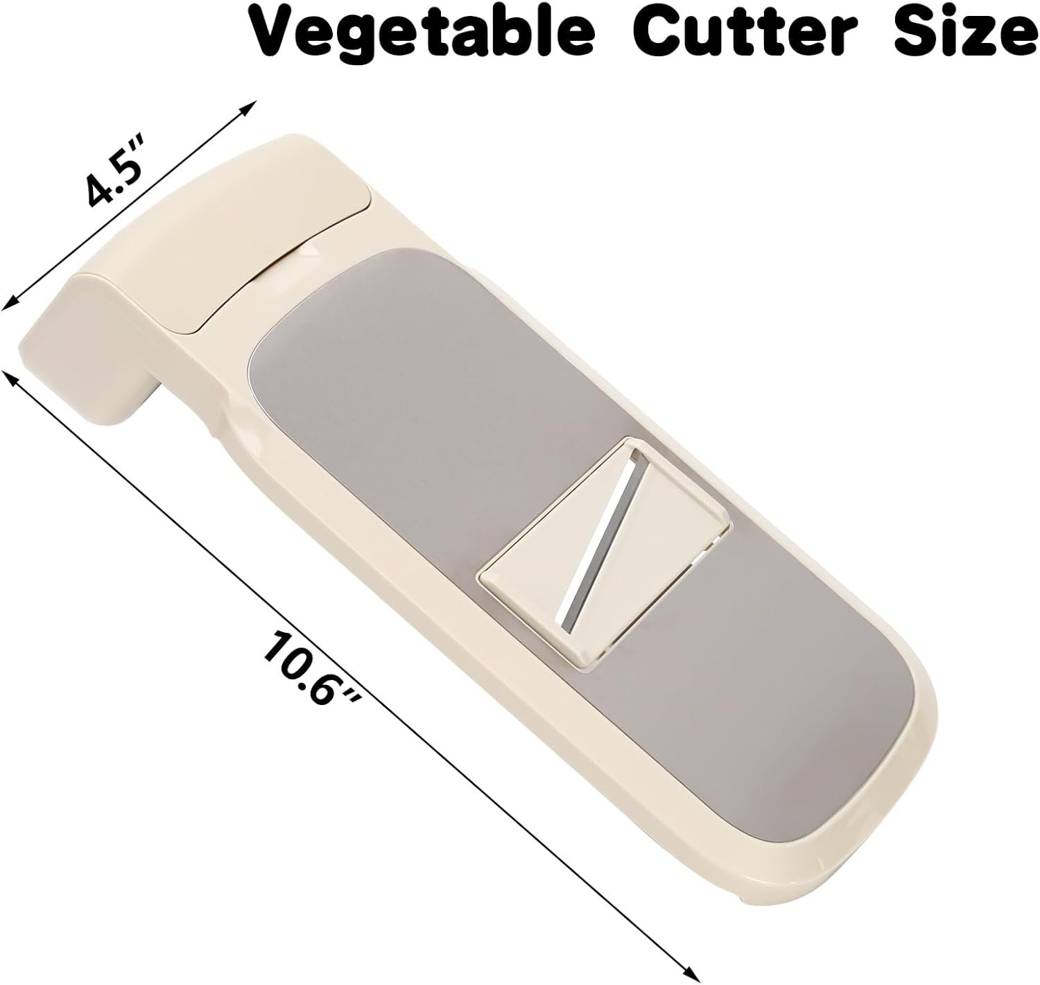 PRENTISS 5 in 1 Adjustable Mandoline Food Slicer for Kitchen Removable Blade Grip Handle Multipurpose Mandoline Chopper Potato Slicer Fruit Vegetable Cheese Onion Slicer Maker Grater(Khaki) - Image 4