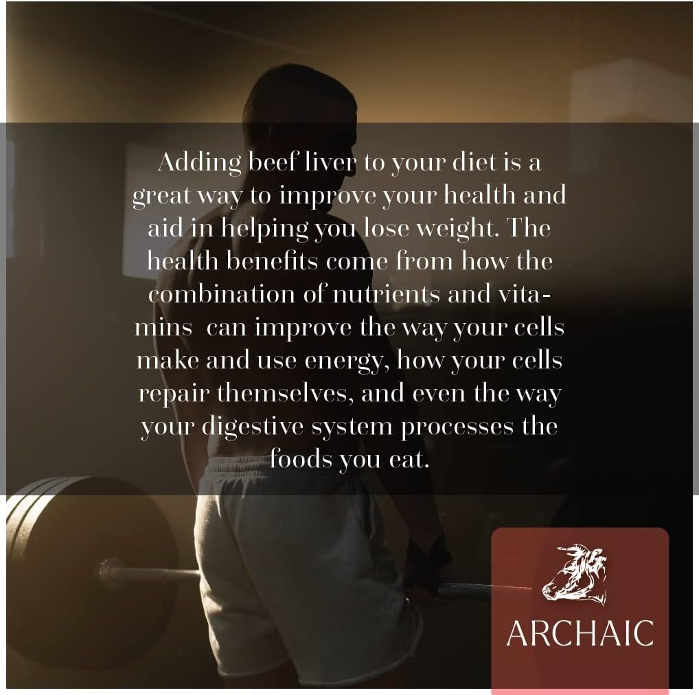 ARCHAIC Grass Fed Beef Liver Capsules - 180 Capsules, Non-GMO Liver Vitamin & Organ Supplement, Supports Energy, Cleansing, Digestion, Immunity - Premium Quality, Freeze Dried Beef Organ Supplement - Image 8