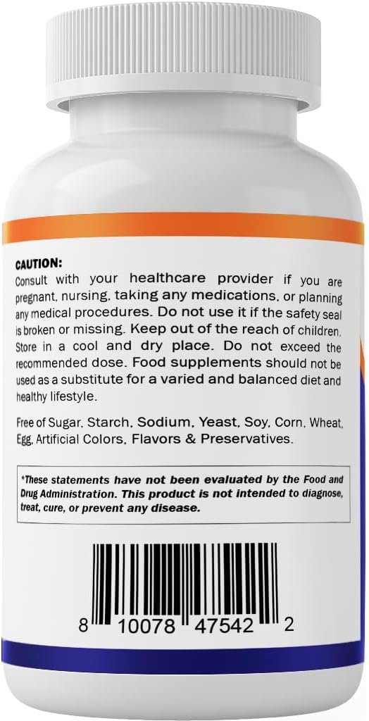 Vitamatic Turmeric Curcumin 3000mg, 95% Curcuminoids, Black Pepper, Ginger, Moringa, 120 Vegetable Capsules, Non-GMO, Gluten Free (120 Capsules) - Image 9