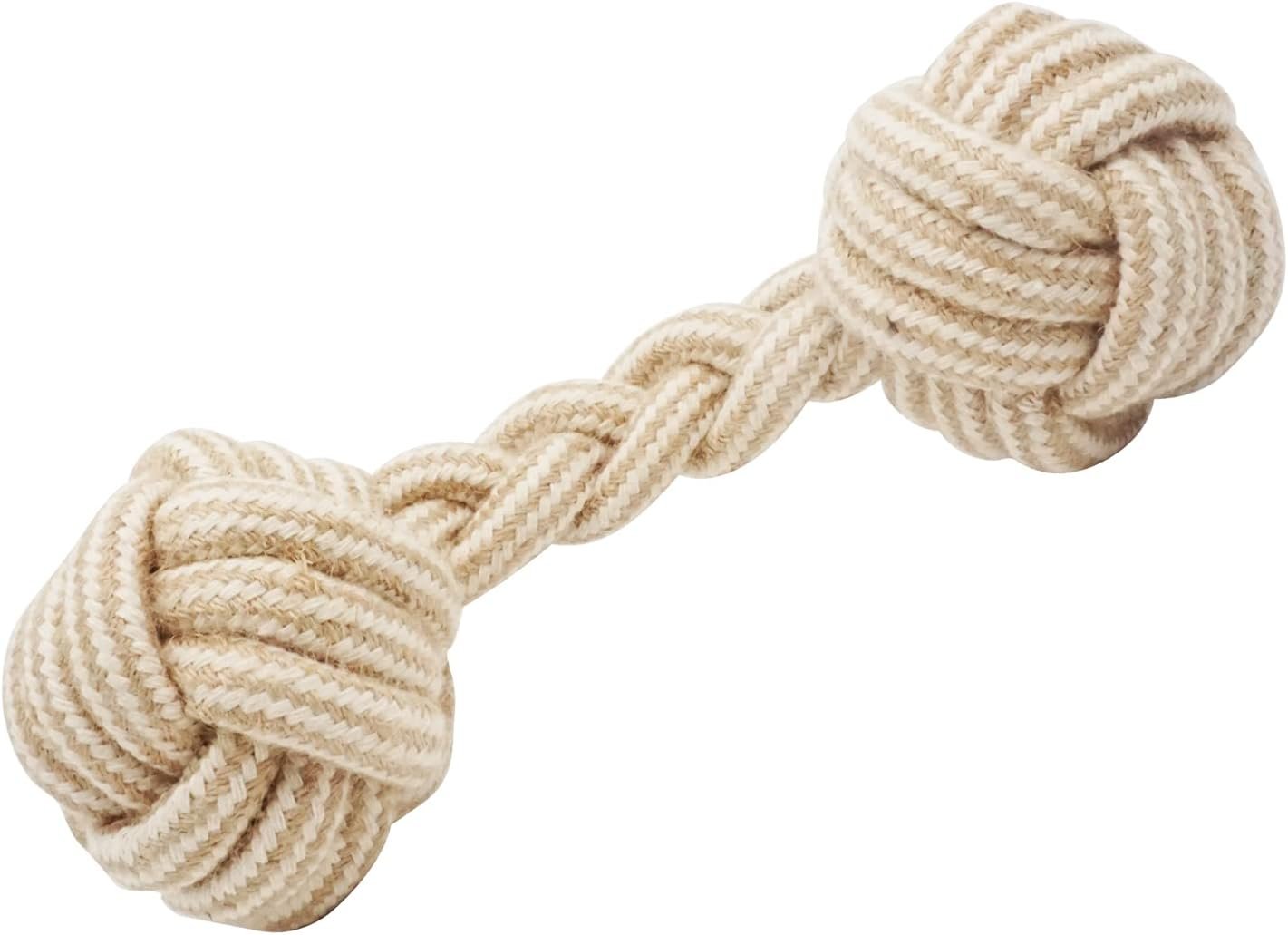 Dog Chew Toys-Puppy Tug Toys-Natural Cotton Rope-Pets Teething Interactive Knots for Small Medium Dog Mutt (Set of 4) - Image 9