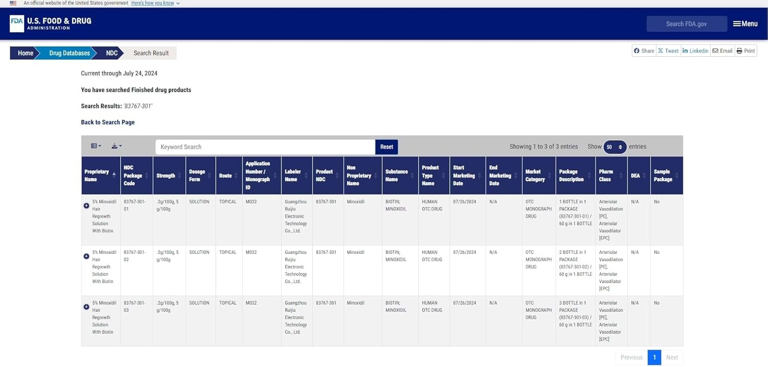 Minoxidil for Men and Women Hair Growth - 5% Minoxidil Drops for Hair Beard Growth, Topical Minoxidil Solution Hair Regrow Serum for Men, Extra Strength Hair Loss Treatments for Women(2 FL OZ) - Image 9