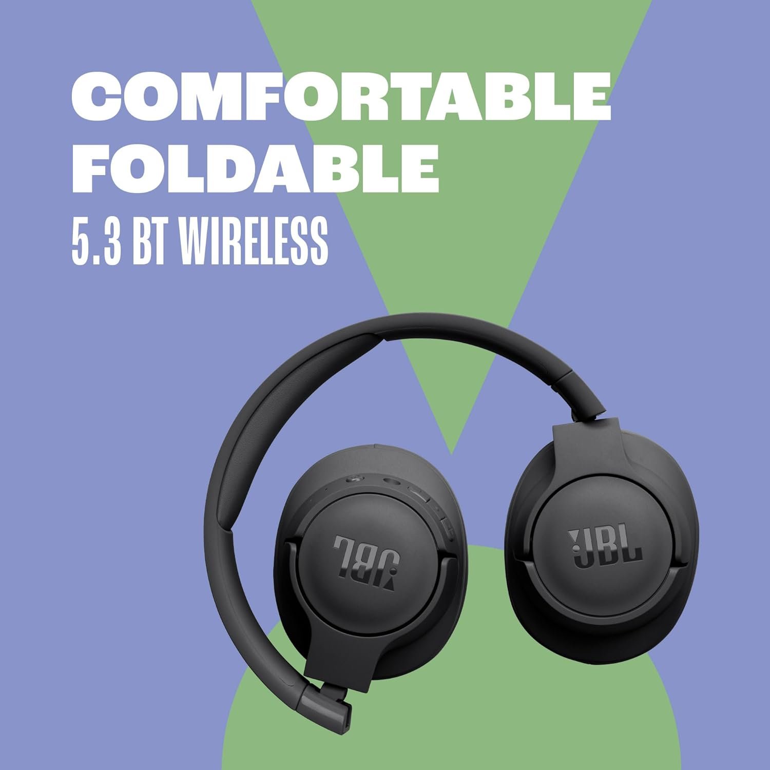 JBL Tune 720BT - Wireless Over-Ear Headphones with JBL Pure Bass Sound, Bluetooth 5.3, Up to 76H Battery Life and Speed Charge, Lightweight, Comfortable and Foldable Design (Black) - Image 5