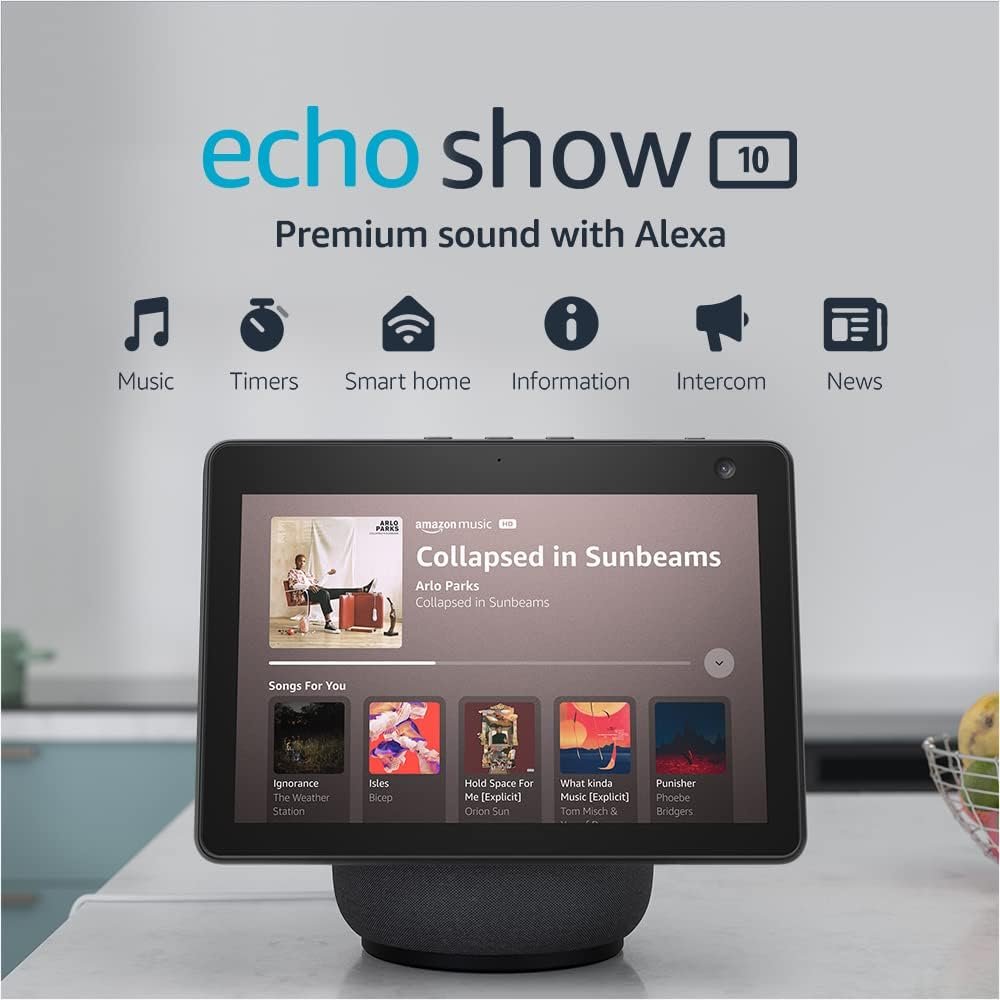 Echo Show 10 with Amazon Basics Smart Color Bulb - Image 5