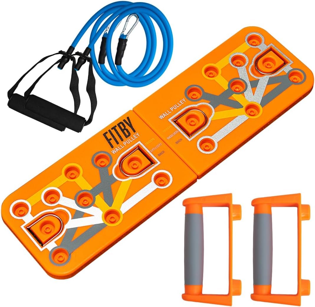 Push Up Board for Men and Women- Multifunctional Workout Equipment- Foldable Push Up Bar- Fitness Gym Equipment- Portable Board for Home Exercise and Workout- Push Up Board by Fitby - Image 2