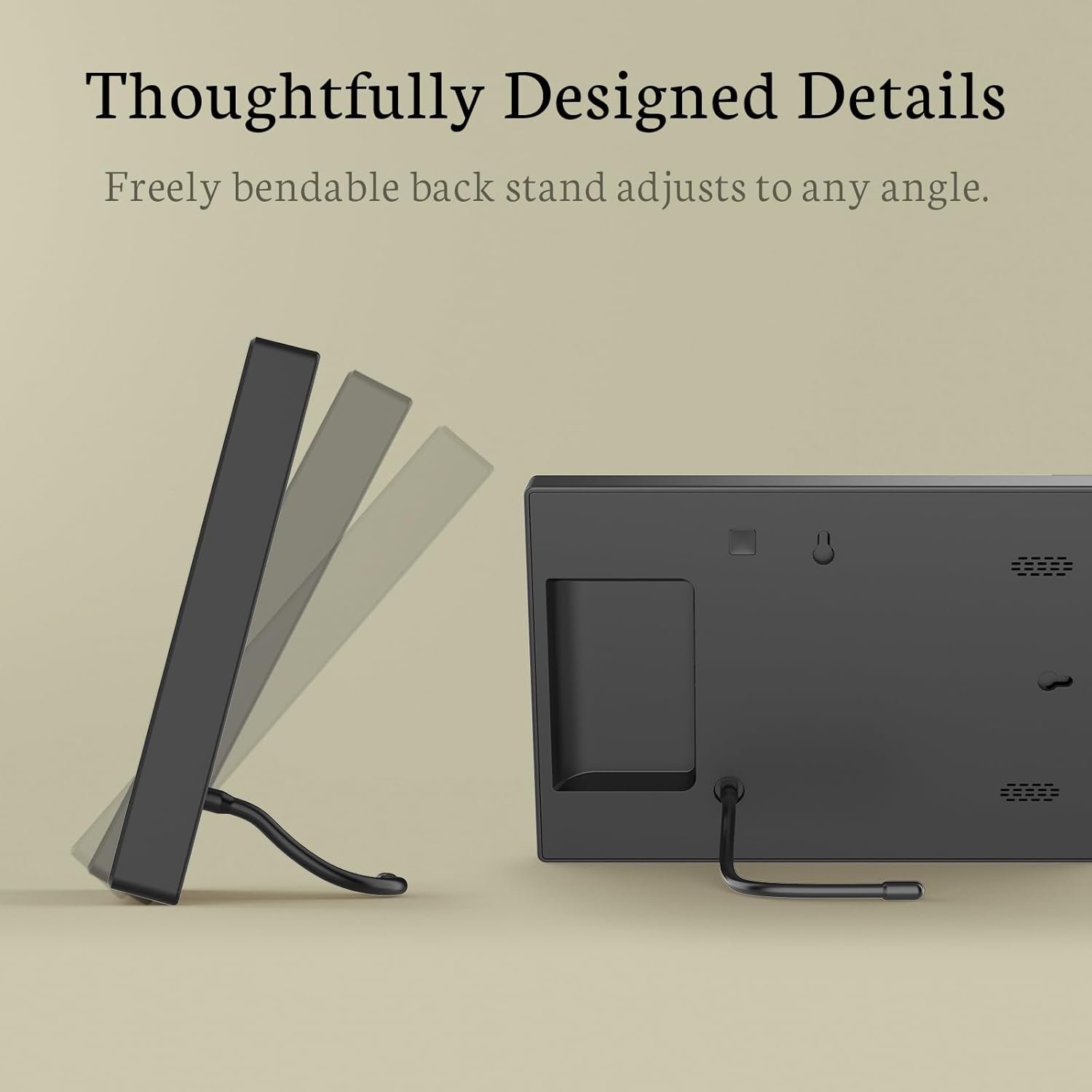 BSIMB 10.1 Inch Digital Picture Frame, WiFi Digital Photo Frame Touchscreen 1280x800 HD 32GB Electronic Picture Frame, Auto-Rotate, Wall Mountable, Share Photos via App/Email, Gift for Women - Image 8