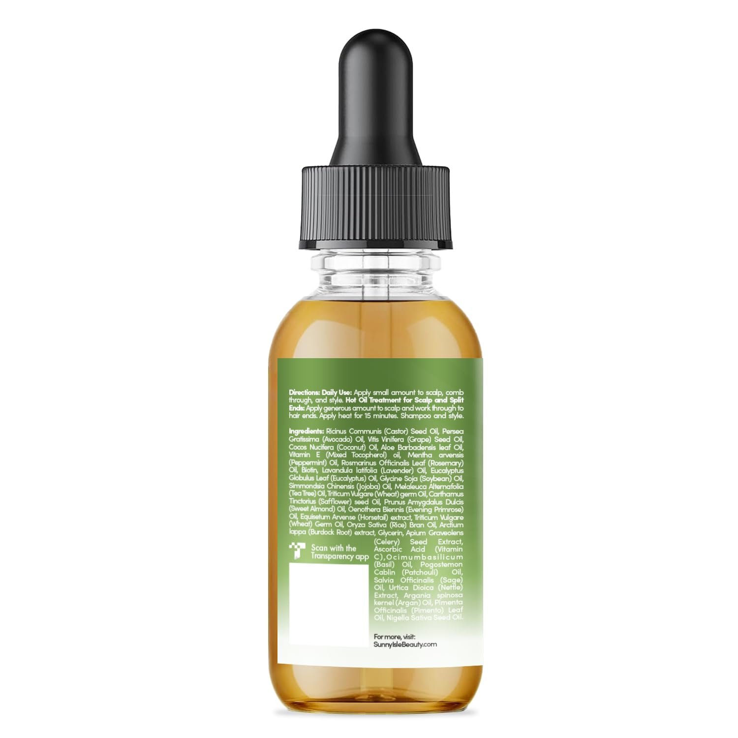 Sunny Isle Rosemary Mint Hair and Strong Roots Oil Lite 2oz | For Light, Thin Hair | Infused with Biotin & Jamaican Black Castor Oil | Nourish Hair Follicles | Dry Scalp, Split Ends - Image 9