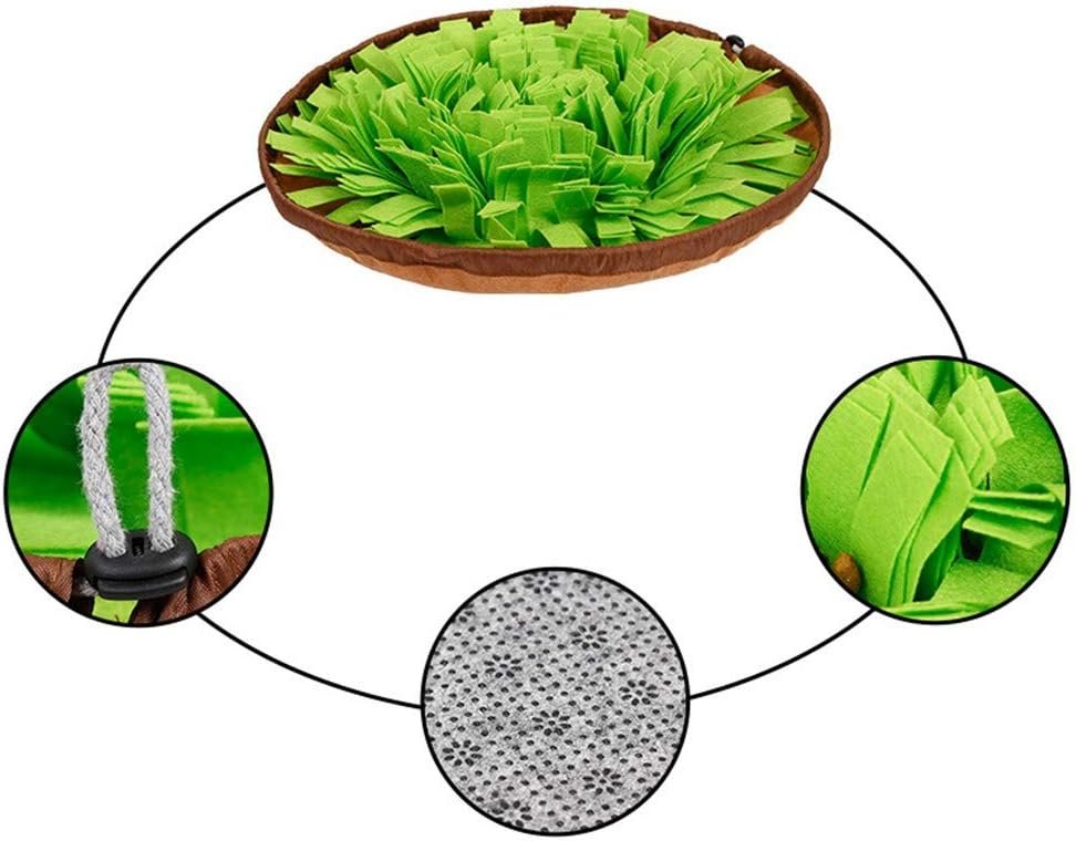 AWOOF Pet Snuffle Mat for Dogs, Interactive Feed Game for Boredom, Encourages Natural Foraging Skills for Cats Dogs Bowl Travel Use, Dog Treat Dispenser Indoor Outdoor Stress Relief - Image 8