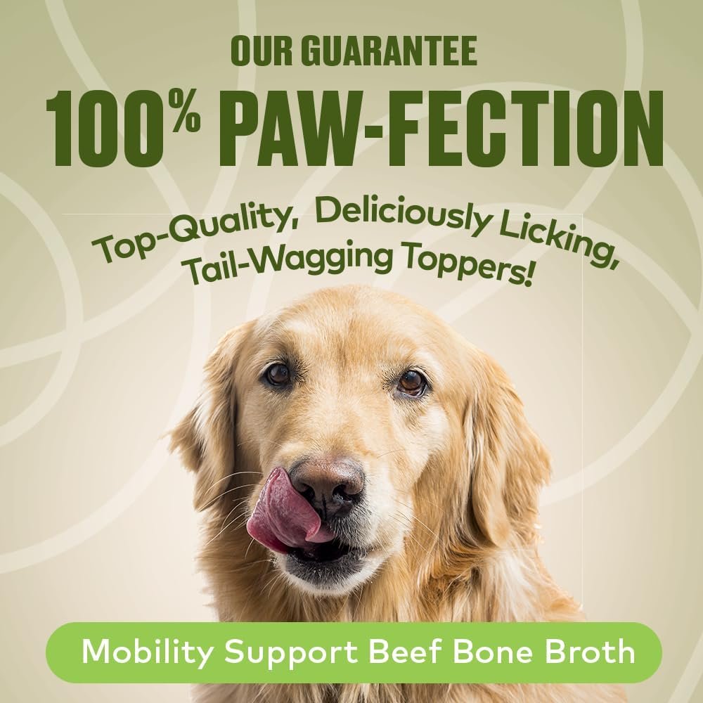 Mobility Support Beef Bone Broth for Dogs | Hip & Joint Support for Dogs | Glucosamine & Amino Acid Boosted | Human Grade Ingredients | Just add Water | Made in USA, 16 oz - Image 6