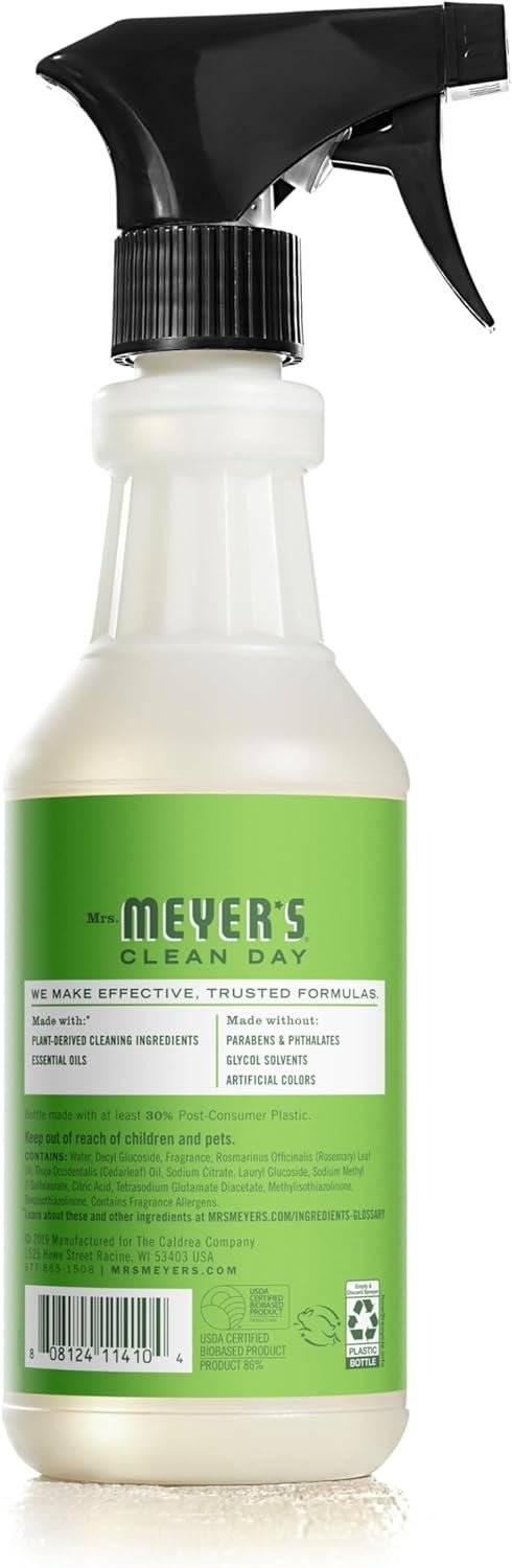 MRS. MEYER'S CLEAN DAY Multi-Surface Everyday Cleaner, Fresh Cut Grass Scent, 16 Ounce Bottle - Image 3