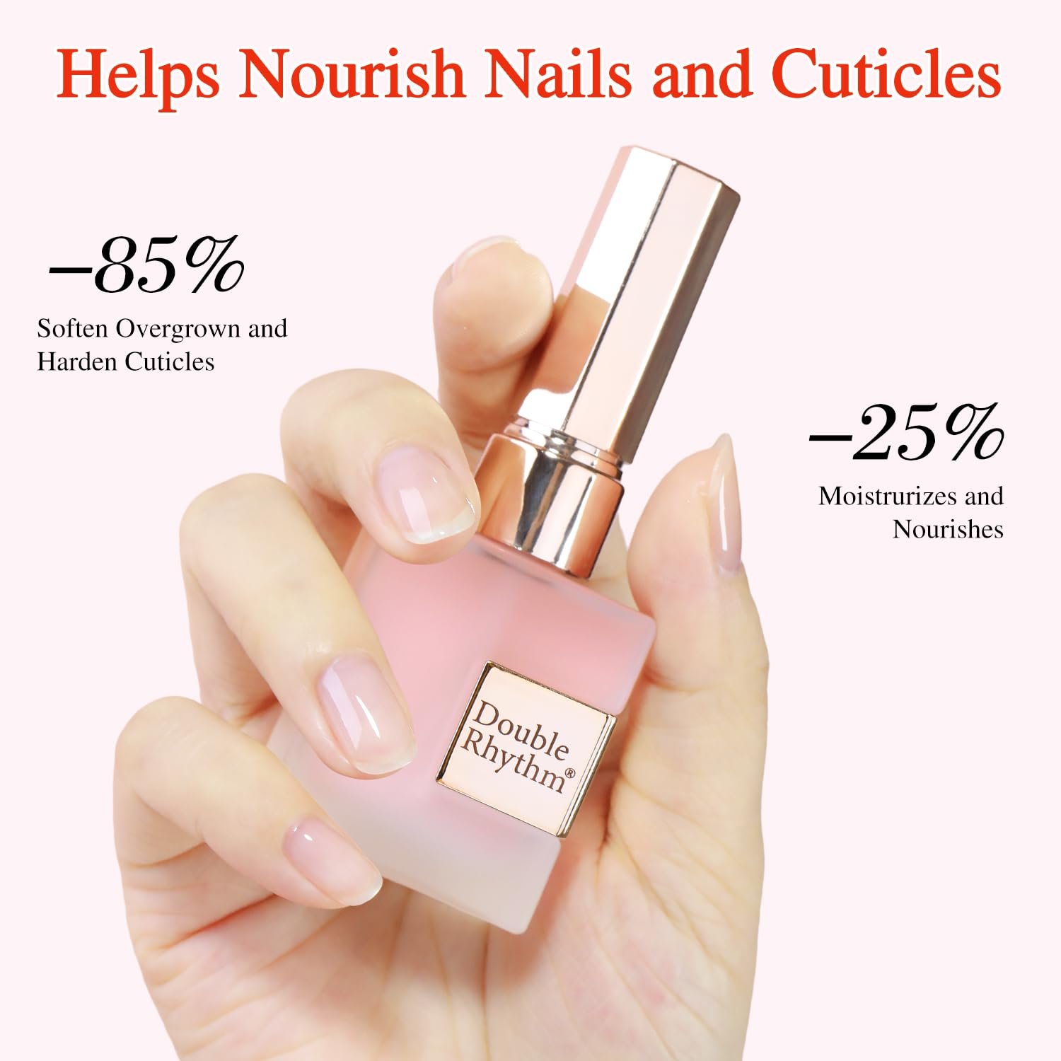 Double Rhythm Natural Cuticle Oil Revitalizing Cuticle Oil for Nails with Vitamin E Repaired Cuticles Overnight Cuticle Softener Nail Strengthener Protector for Damaged Dry Thin Nail - Image 6