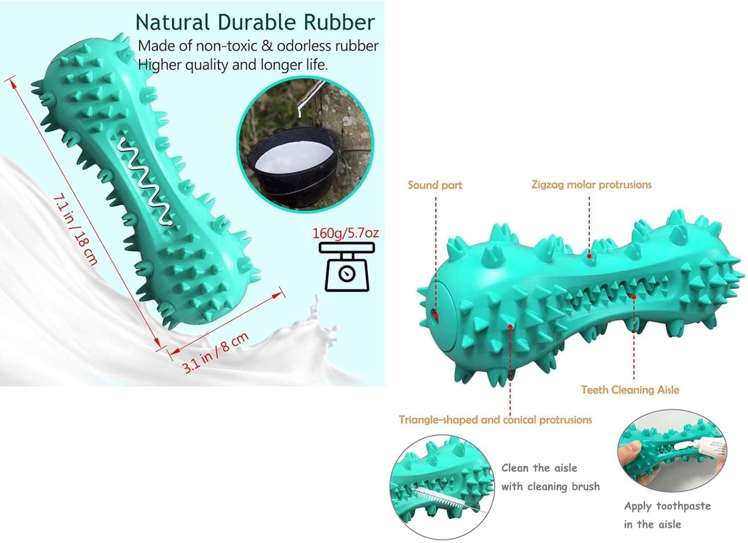 Dog Chew Toys Dog Toothbrush, Squeaky Toys, Interactive Toys - Image 6