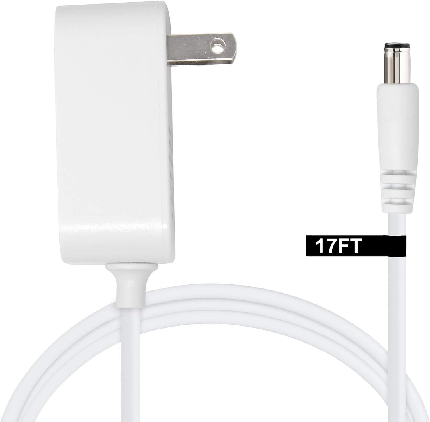 30W Extra Long Power Adapter Compatible with Amazon Echo (3rd & 4th Generation), Amazon Echo Plus (2nd Generation), Amazon Echo Show (8, 10, 15) (17 Foot) - Image 2