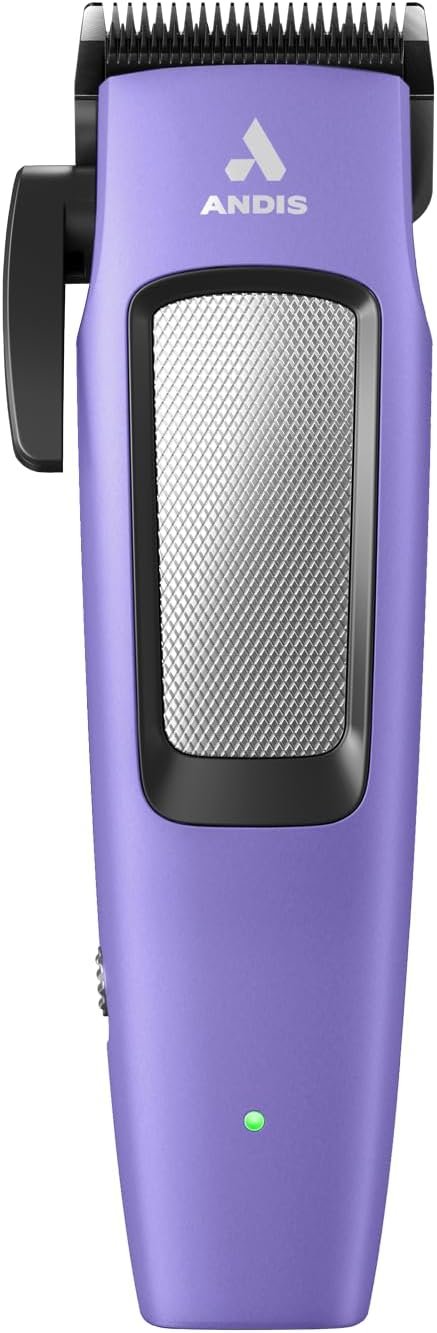 Andis Easy Clip Adjustable Blade Cordless II Dog Clipper, 10 Piece Kit, Lithium-Ion Battery, Purple, 560017 - Image 2