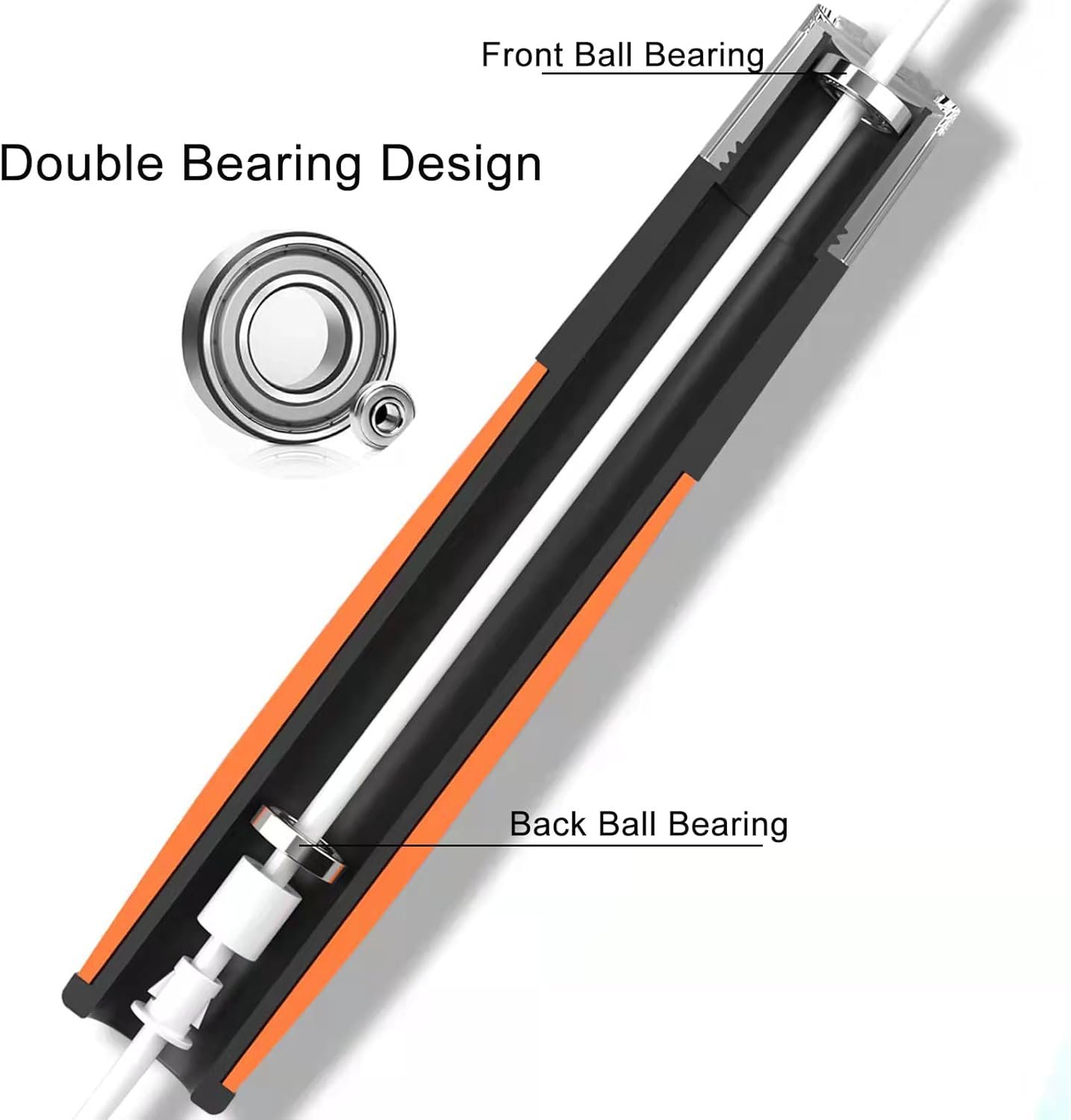 jump rope for kids women and men,Lightweight jump rope with double ball bearing system, Adjustable Tangle-Free Fitness Skipping Ropes with Silicone Comfortable Grips - Image 3