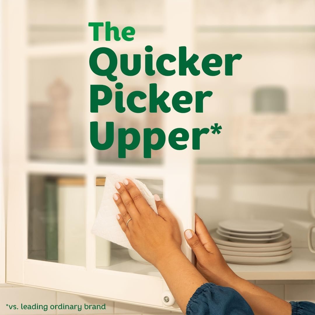 Bounty Full Sheet Paper Towels, White, 2 Triple Rolls - 6 Regular Rolls - Image 12