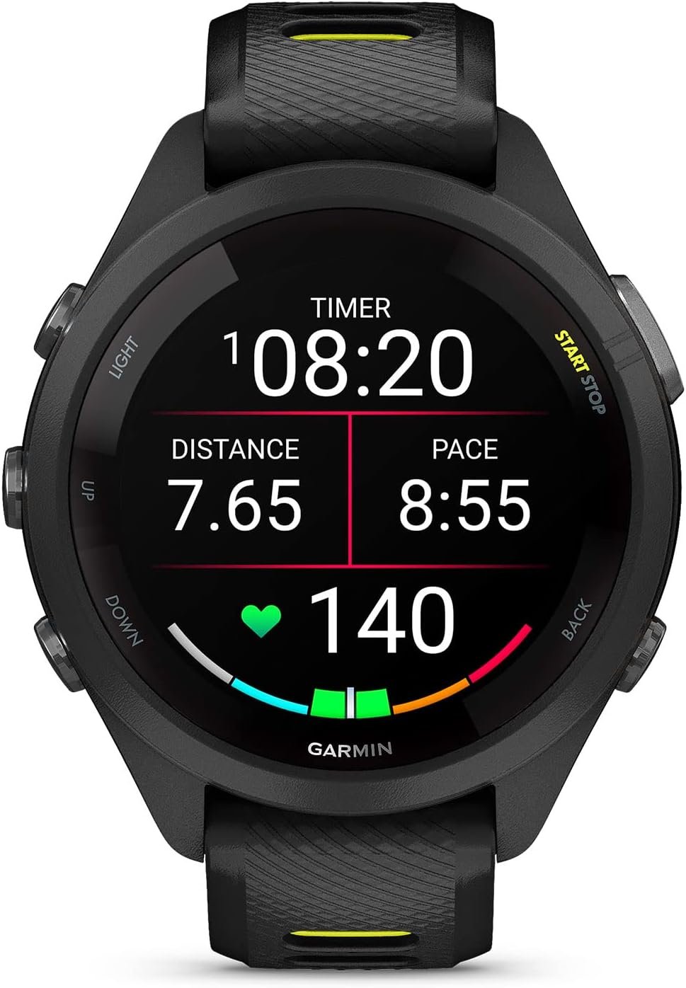 Garmin Forerunner 265S Running Smartwatch, Colorful AMOLED Display, Training Metrics and Recovery Insights, Black and Amp Yellow, 42 mm - Image 3