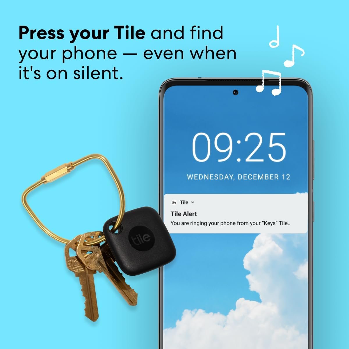 Tile Mate (2022) 1-Pack, Black. Bluetooth Tracker, Keys Finder and Item Locator; Up to 250 ft. Range. Up to 3 Year Battery. Water-Resistant. Phone Finder. iOS and Android Compatible - Image 6